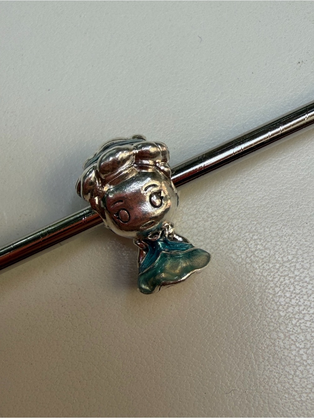 Pandora Disney Baby Cinderella Sterling Silver Enamel Charm